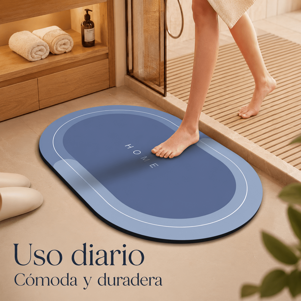 Alfombra de Baño Antideslizante de Secado Rápido - Eternify Prime Chile