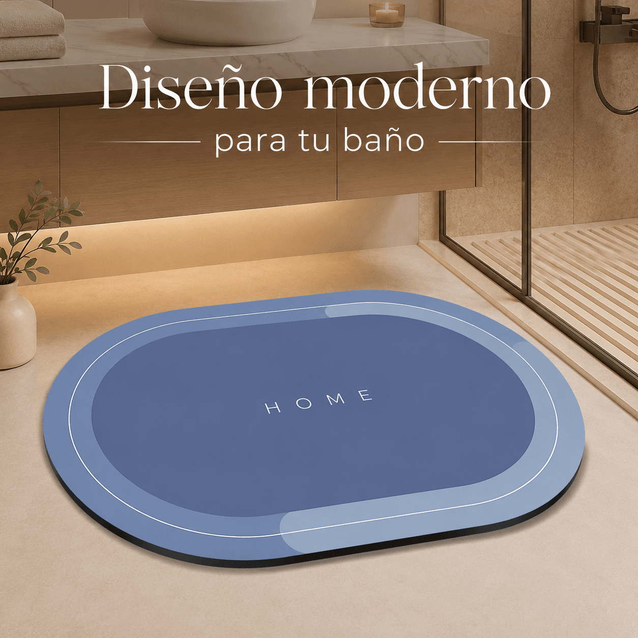 Alfombra de Baño Antideslizante de Secado Rápido - Eternify Prime Chile