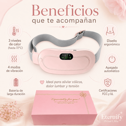 Almohadilla Térmica Menstrual Inalámbrica con Masaje y Calor - Eternify Prime Chile