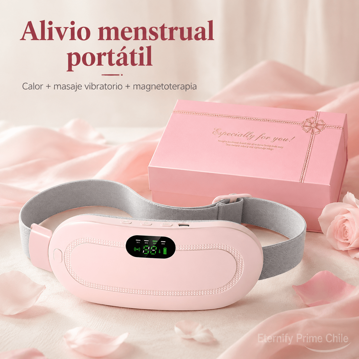 Almohadilla Térmica Menstrual Inalámbrica con Masaje y Calor - Eternify Prime Chile
