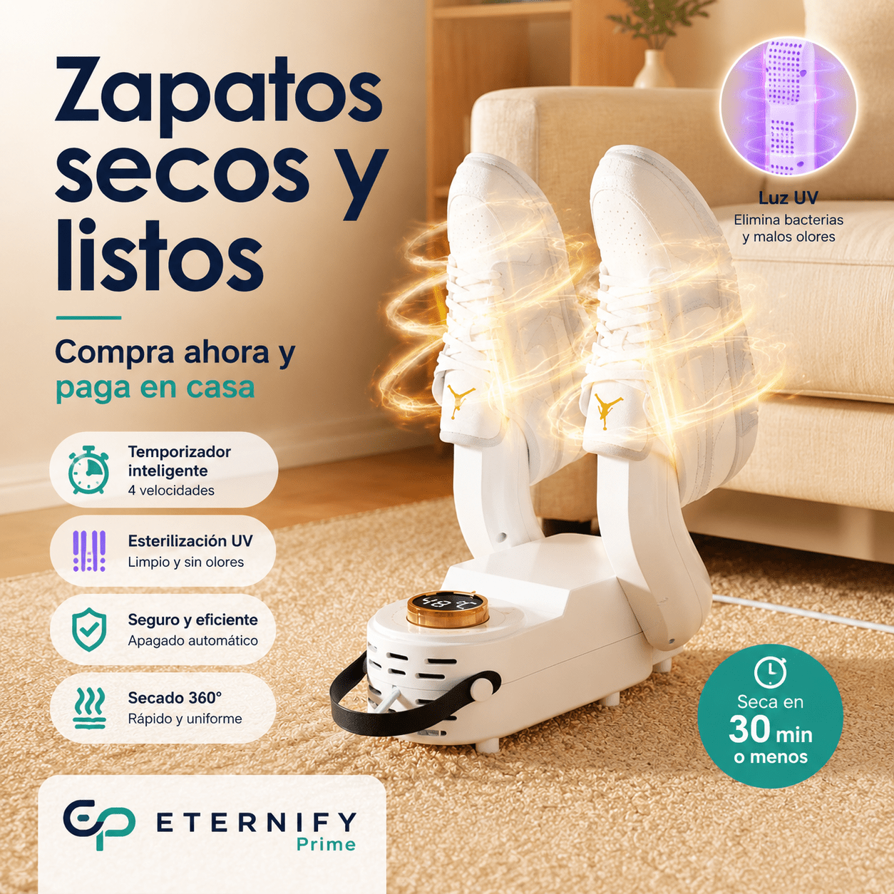 Secador Inteligente de Zapatos DryStep Pro